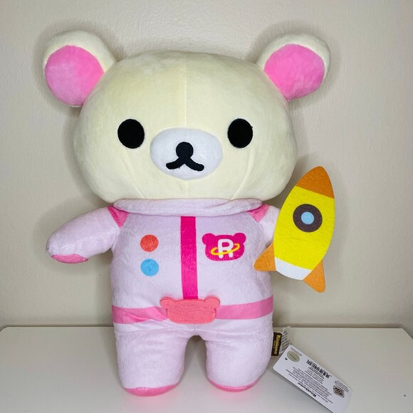 NWT San-X LARGE Rilakkuma Astronaut w. Starship Collection Set of 2 - Picture 6 of 9